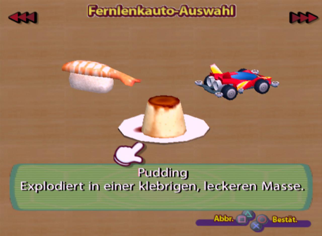 [18/12/2002] Fürs Fernlenkauto gibt's auch zwei schräge Alternativen.